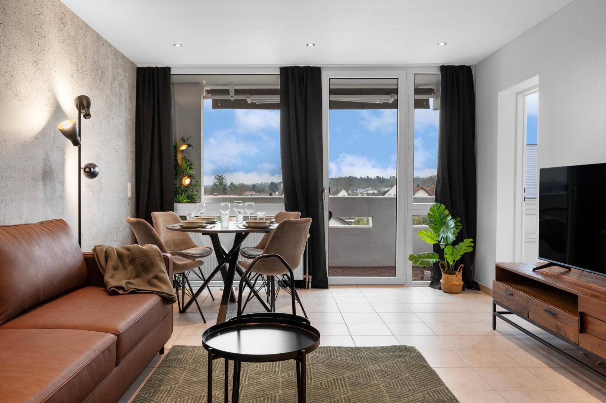 Urban Jungle Industrial Parkplatz Balkon Business Apartment Dreieich Exterior photo